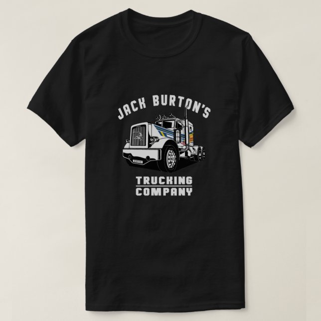 Camiseta Jack Burtons Companhia de Caminhão Black Ative (Frente do Design)