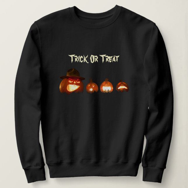 Camiseta Jack de Halloween ou lanterna entalhada de abóbora (Frente do Design)