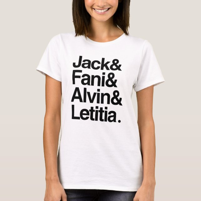 Camiseta Jack & Fani & Alvin & Letitia (Frente)