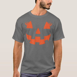 Camiseta Jack O Lantern Face Pumpkin Eyelashes Hallowen 202