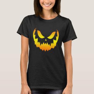 Camiseta Jack O Lantern Pumpkin Face Gradiente