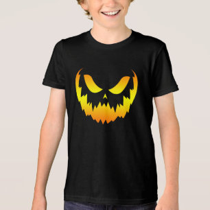 Camiseta Jack O Lantern Pumpkin Face Gradiente