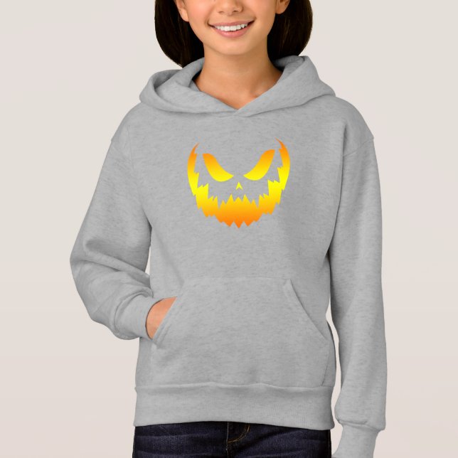 Camiseta Jack O Lantern Pumpkin Face Gradiente (Frente)