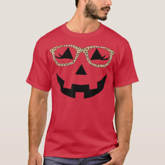 Camiseta Jack O Lantern With Glasses Shirt Teacher Hallowee