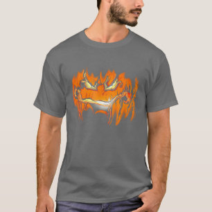Camiseta Jack O Lanterna Assustado Pumpkin Esculpido Face S