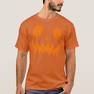 Camiseta Jack-O-Lanterna Assustador Escarnecido Pumpkin Esc