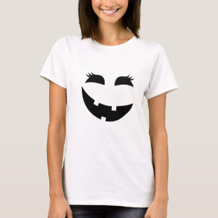 Camiseta Jack O-Lanterna do Dia das Bruxas Negra Bonita com
