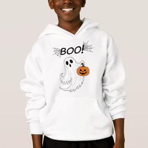 Camiseta Jack-o-lanterna e um fantasma branco Boo Halloween
