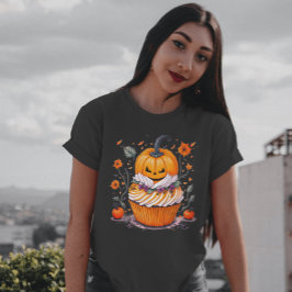 Camiseta Jack o Lanterna Watercolor Pumpkin Seasonal