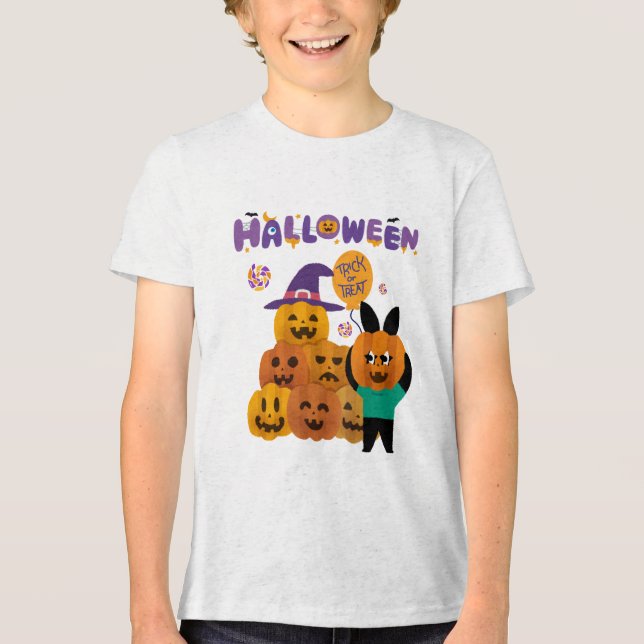 Camiseta Jack O Lanterns Kids Halloween (Frente)