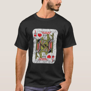 Camiseta Jack Of Hearts Tocando Pôquer De Cartão
