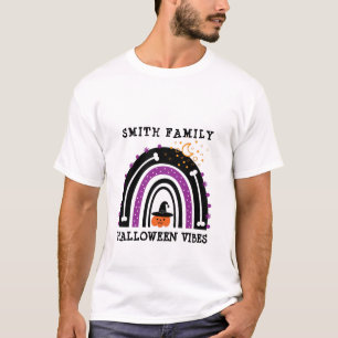 Camiseta Jack preto roxo ou lanterna Boho Rainbow Halloween
