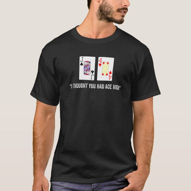 Camiseta Jack Quatro Oftalmologista Mão De Poker É Um Robbo (Frente)