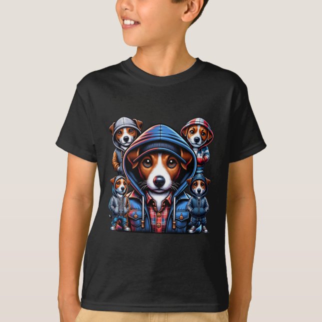 Camiseta Jack Russel Gangster Dogs (Frente)