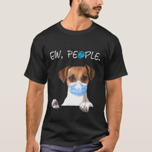 Camiseta Jack Russell Cachorro Ew Pessoas Cachorro Vestindo