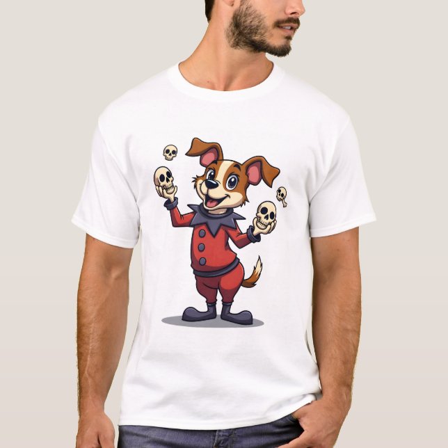 Camiseta Jack Russell Jester (Frente)