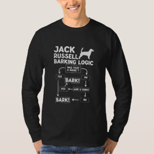 Camiseta Jack Russell Lógica Barking Pet Lovers Mãe de C