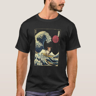 Camiseta Jack Russell Onda Japonesa Kanagawa Cachorro de Su