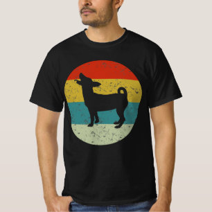 Camiseta jack Russell retro vintage silhueta 70s