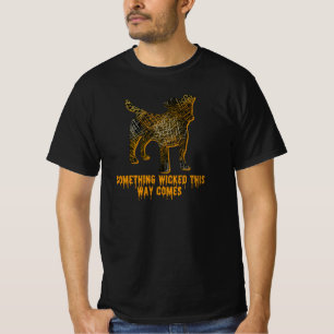 Camiseta Jack Russell Terrier Dog Silhoueen Diversão Hallow