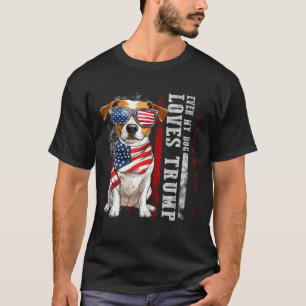 Camiseta Jack Russell Terrier Mesmo Meu Cachorro Ama Trump