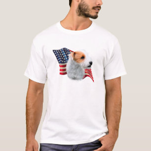 Camiseta Jack Russell Terrier (quebrado) Flag