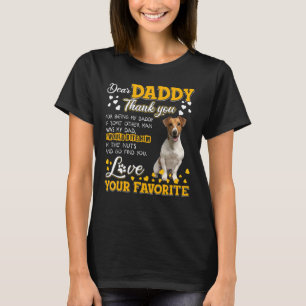 Camiseta Jack Russell Terrier Querido Pai Obrigado Por Esta