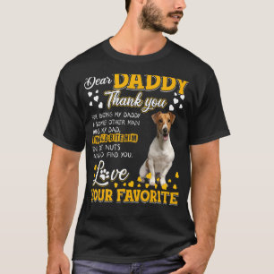 Camiseta Jack Russell Terrier Querido Pai Obrigado Por Esta