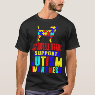 Camiseta Jack Russell Terriers apóia a consciência do aut