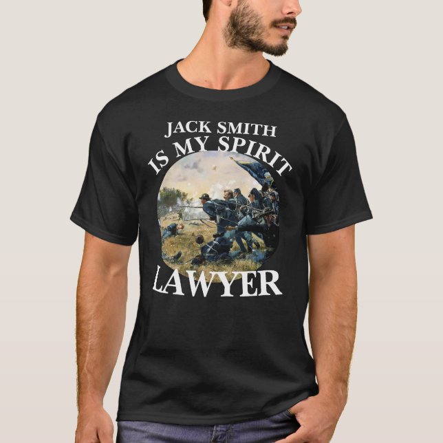CAMISETA JACK SMITH É MEU ADVOGADO ESPÍRITA (Frente)