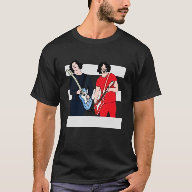Camiseta Jack White - As Bandas Brancas  (Frente)