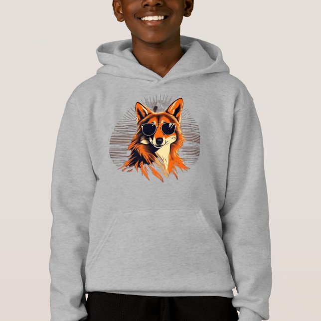 Camiseta Jackal com óculos de sol nas ideias de presentes d (Frente)