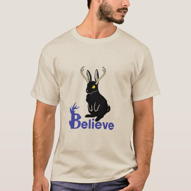 Camiseta Jackalope: Acredite (Frente)