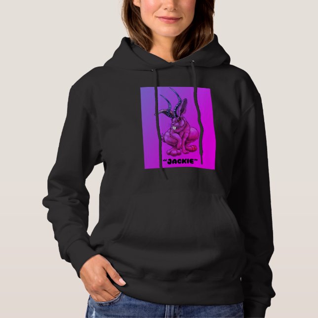 Camiseta Jackalope "Jackie" Cryptid Hoodie (Frente)