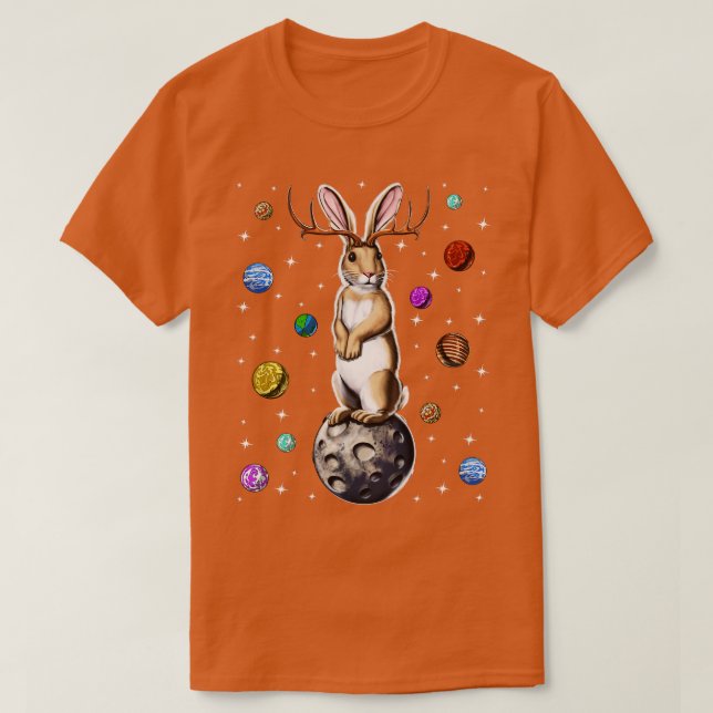 Camiseta Jackalope Rabbit (Frente do Design)