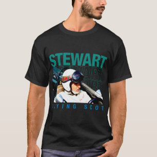 Camiseta Jackie Stewart capacmet F1 Champion 60s 70s