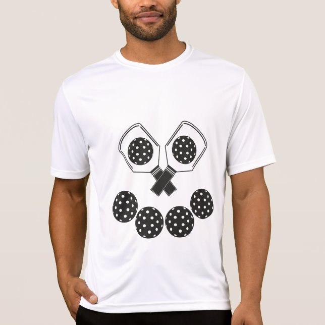 Camiseta Jackolanterna-Pickleball do Esporte (pás brancas) (Frente)