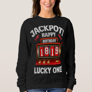 Camiseta Jackpot Happy 19º aniversário festas de festas do
