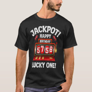 Camiseta Jackpot Happy 58º aniversário Bday Celebrant Mães
