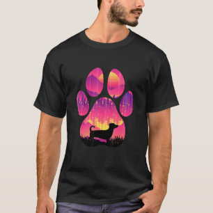 Camiseta Jackshund Paw Mãe Pai Mulheres Cão Homens