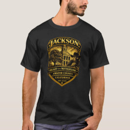 Camiseta Jackson, Califórnia – Desenho da Crista Histórica