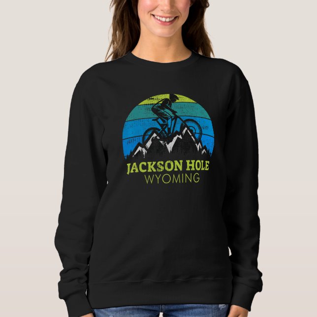 Camiseta Jackson Hole Wyoming Mountain Biking (Frente)