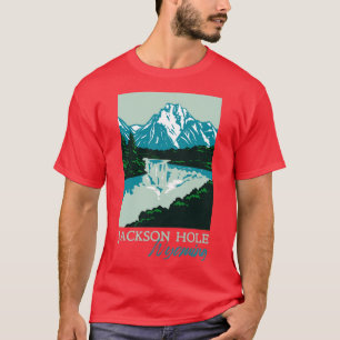 Camiseta Jackson Hole Wyoming Retro Monta Souvenir
