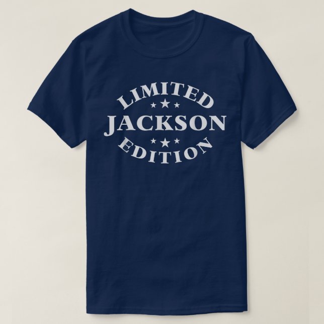Camiseta Jackson Limited Edition Engraçado Personalizado Ja (Frente do Design)