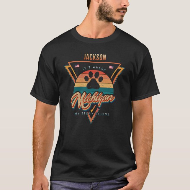 Camiseta Jackson Michigan (Frente)