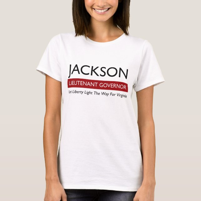 Camiseta Jackson para o T das mulheres do Lt Gov (Frente)