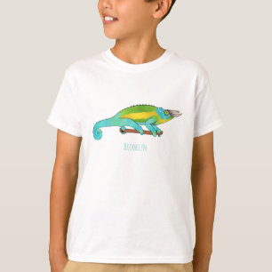 Camiseta Jackson's chameleon cartoon illustration