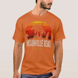 Camiseta Jacksonville Beach Flórida FL Palms VacSurf