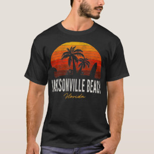 Camiseta Jacksonville Beach Flórida FL Palms VacSurf
