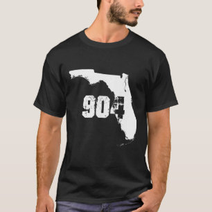 Camiseta Jacksonville Florida 904 Area Code T Shirt